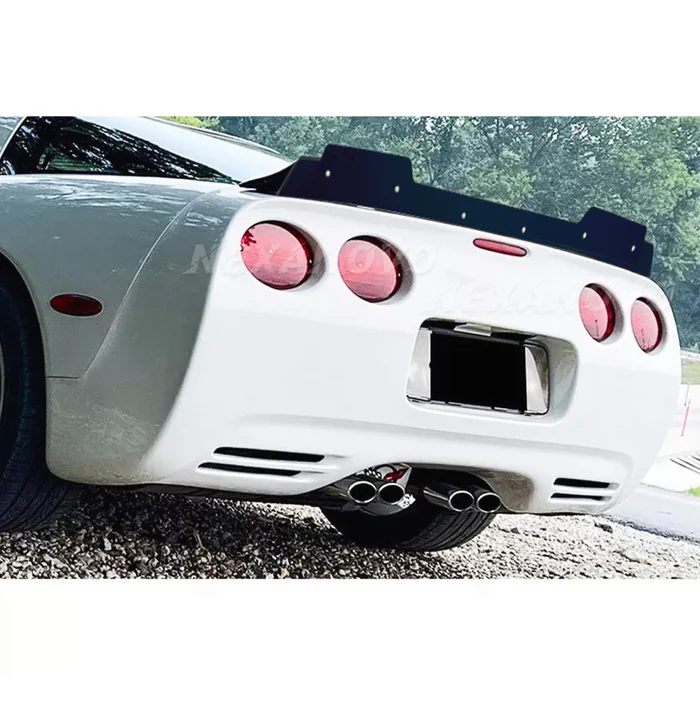ZR1 Style Extended Rear Trunk Wing Spoiler W/ Removable Gurney Flap For Chevrolet Corvette C5 (1997-2004) NexaNovo - Image 7