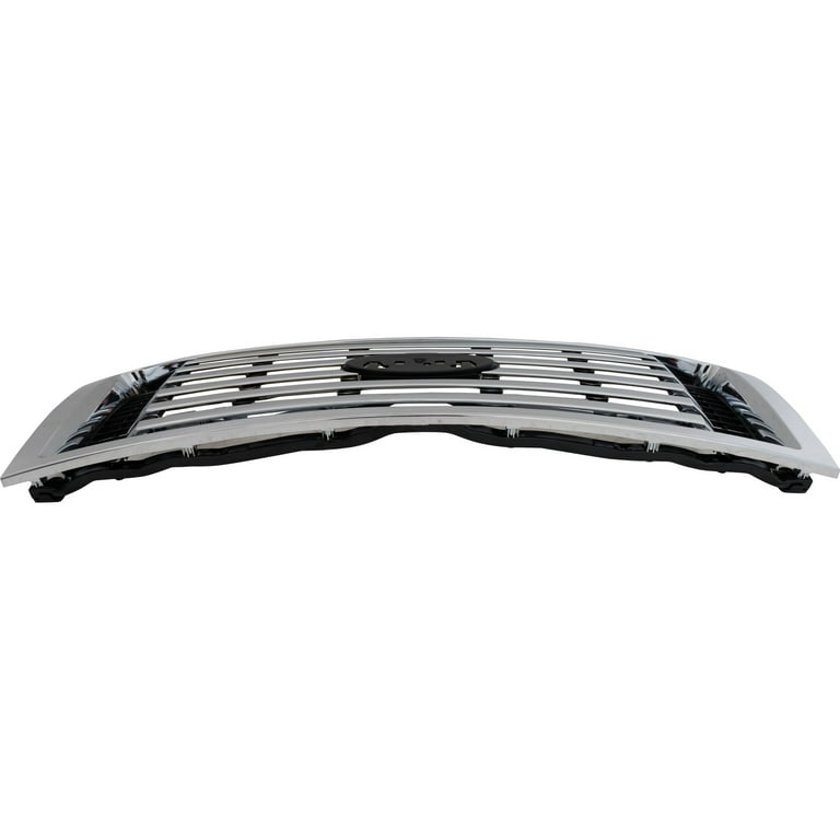 Garage-Pro Grille Assembly Compatible with FORD F-150 2010-2012 Plastic Painted-Black Shell/Chrome Insert XLT Model - Image 2