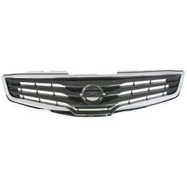 Garage-Pro  Grille Assembly Compatible with FORD F-150 2010-2012 Plastic Painted-Black Shell/Chrome Insert XLT Model