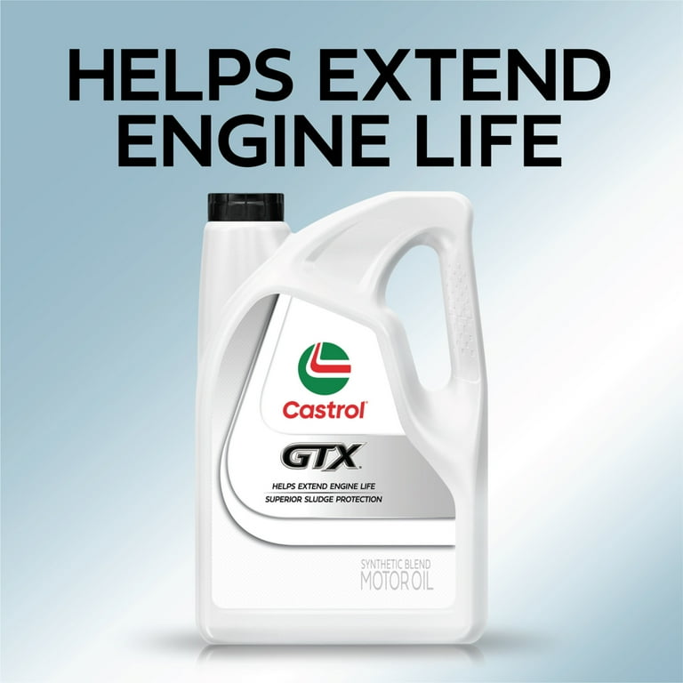 Castrol GTX 5W-30 Synthetic Blend Motor Oil, 5 Quarts - Image 6