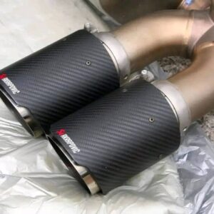 BMW F Series M3/M4 complete Akrapovic Evolution Line exhaust system with Carbon Fibre Tips.