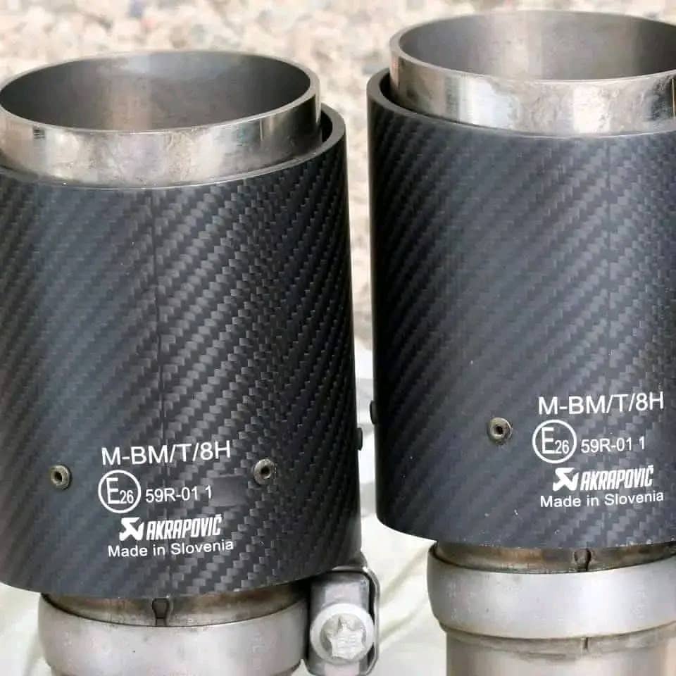 BMW F Series M3/M4 complete Akrapovic Evolution Line exhaust system with Carbon Fibre Tips. - Image 4