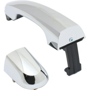 Exterior Door Handle Compatible with 2011-2015 Kia Sorento Rear, Passenger Side Chrome