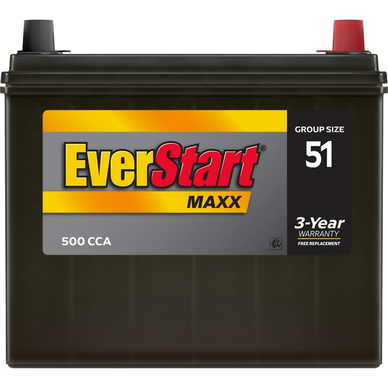 EverStart Maxx Lead Acid Automotive Battery, Group Size 51 12 Volt, 500 CCA - Image 3