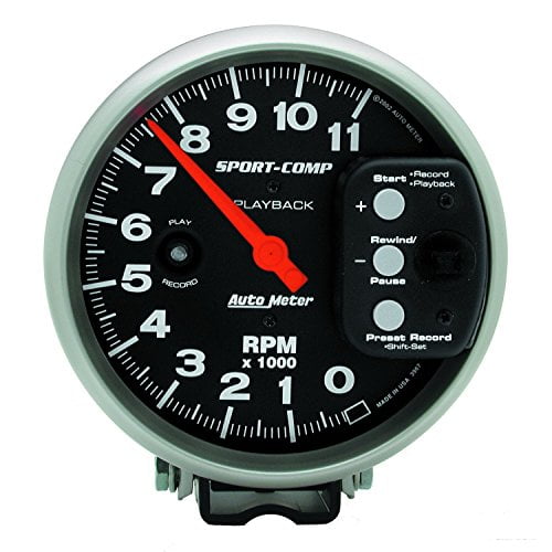 AutoMeter 3967 Sport-Comp Playback Tachometer