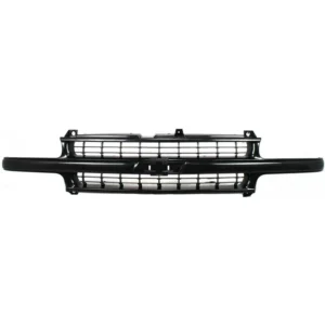 Grille Assembly Compatible With 1999-2002 Chevrolet Silverado 1500 2500 Paintable Shell and Insert