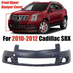 Front Bumper Cover Fits 2010–2012 Cadillac SRX w/ Headlight Washer Holes